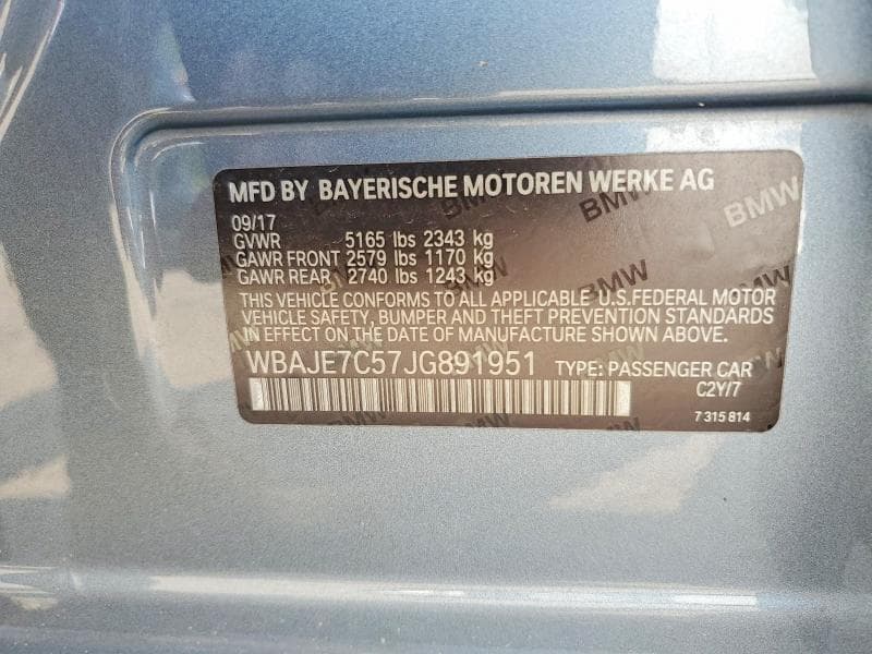 2018 BMW 540 XI 12