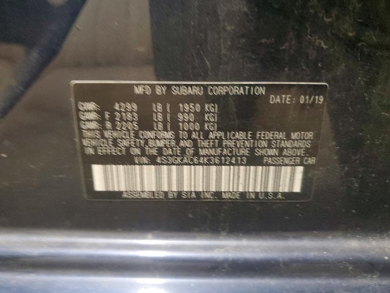 2019 SUBARU IMPREZA PREMIUM 13
