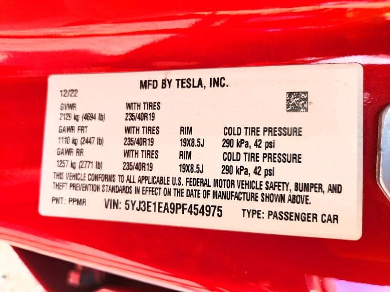 2023 TESLA MODEL 3 12