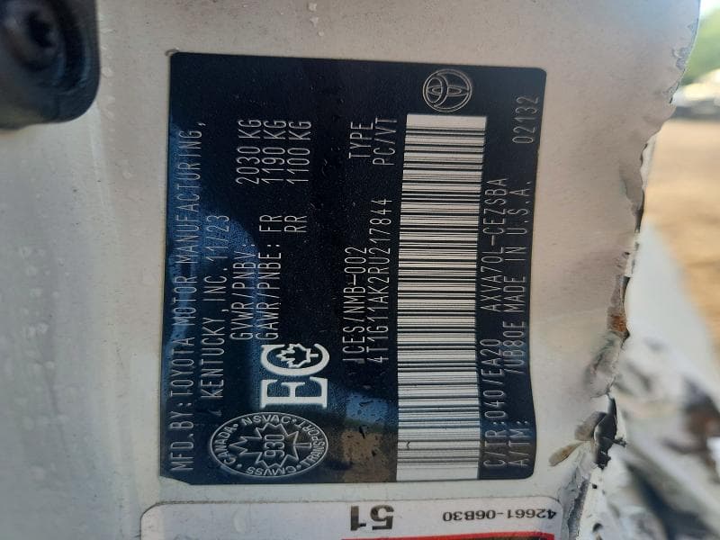 2024 TOYOTA CAMRY SE NIGHT SHADE 12