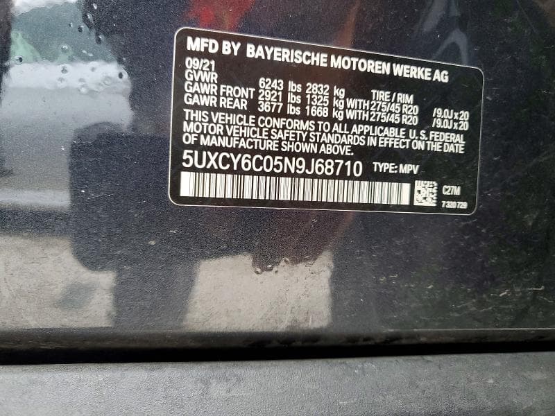 2022 BMW X6 XDRIVE40I 13
