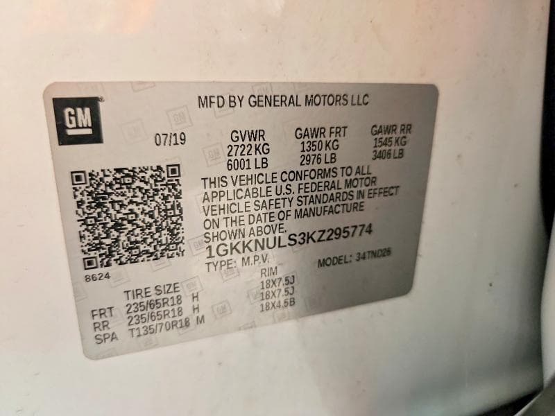 2019 GMC ACADIA SLT-1 12