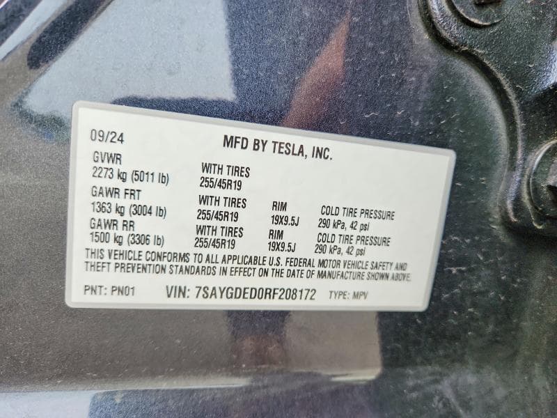 2024 TESLA MODEL Y 12