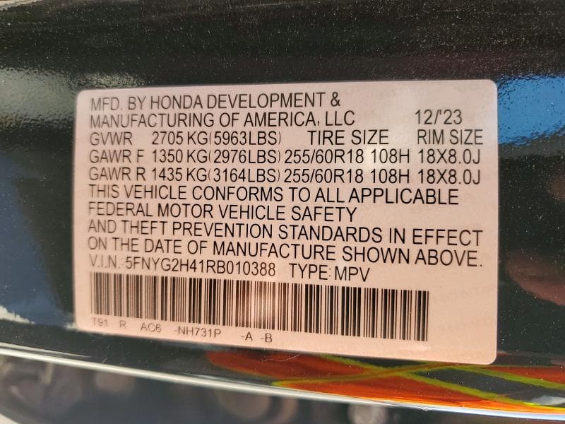 2024 HONDA PILOT EXL 13