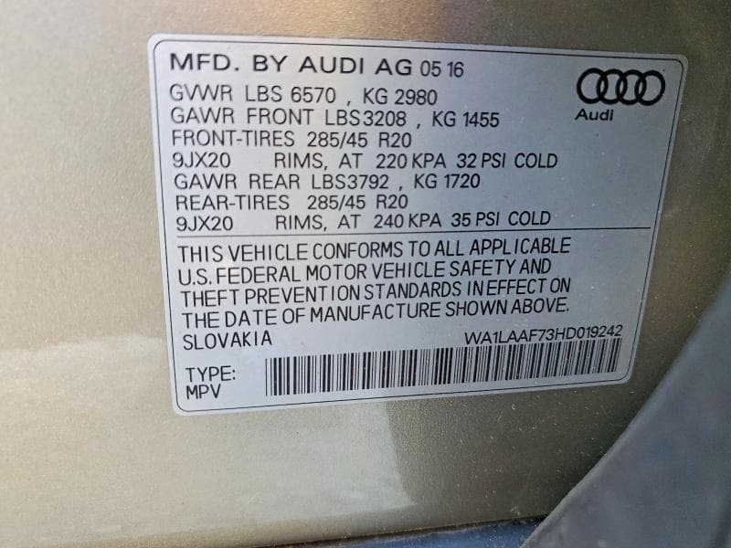 2017 AUDI Q7 PREMIUM PLUS 13