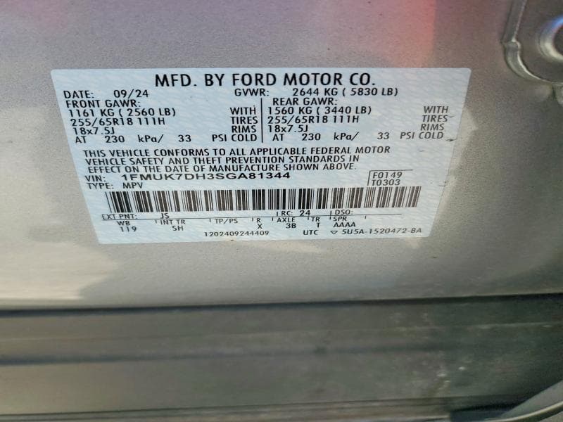 2025 FORD EXPLORER ACTIVE 14