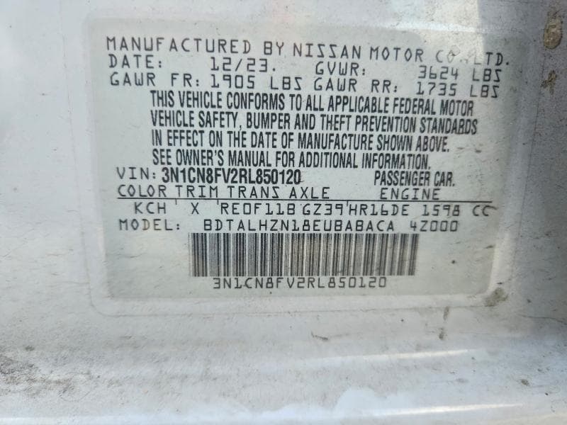 2024 NISSAN VERSA SR 13