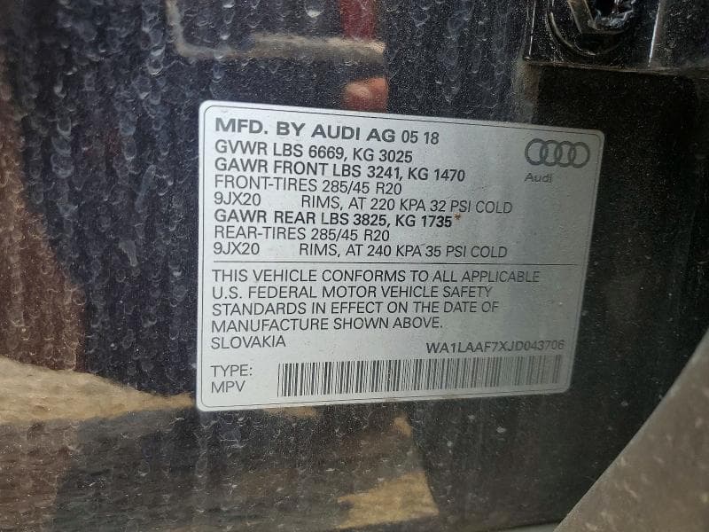 2018 AUDI Q7 PREMIUM PLUS 13