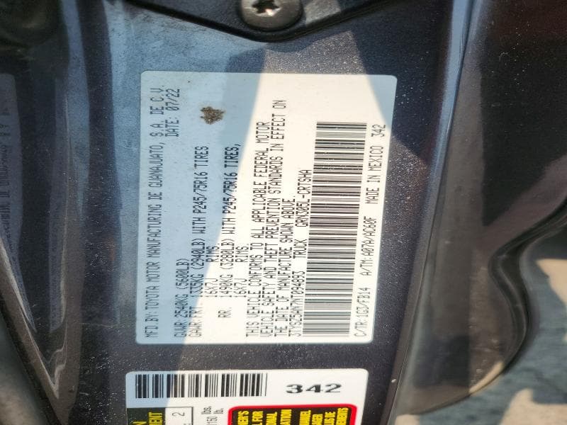 2022 TOYOTA TACOMA SR V6 12