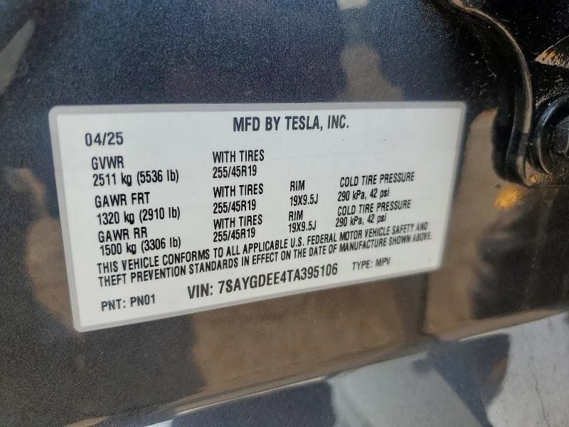 2026 TESLA MODEL Y 12