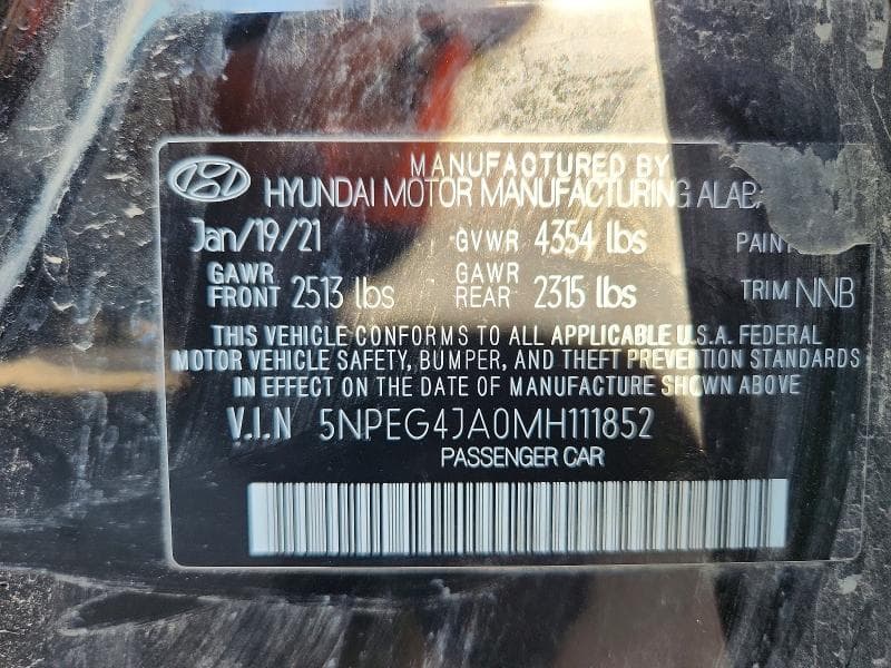 2021 HYUNDAI SONATA SE 12