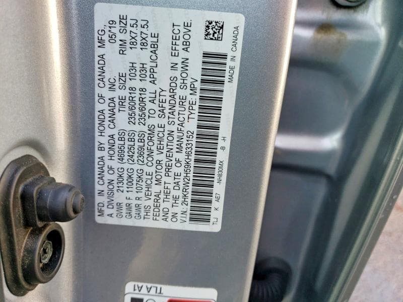 2019 HONDA CR-V EX 13