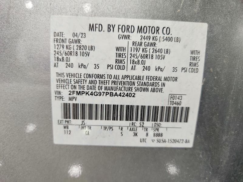 2023 FORD EDGE SE 12