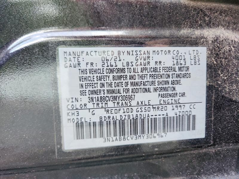 2021 NISSAN SENTRA SV 12