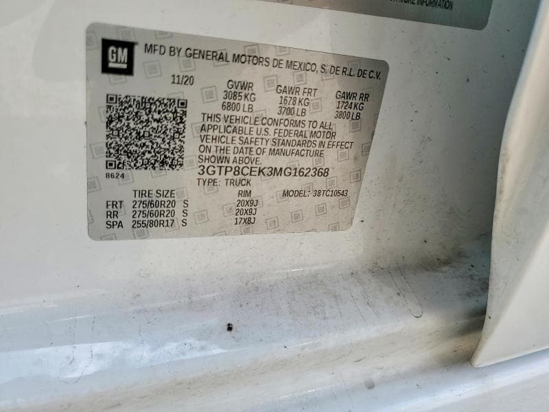 2021 GMC SIERRA C1500 ELEVATION 12