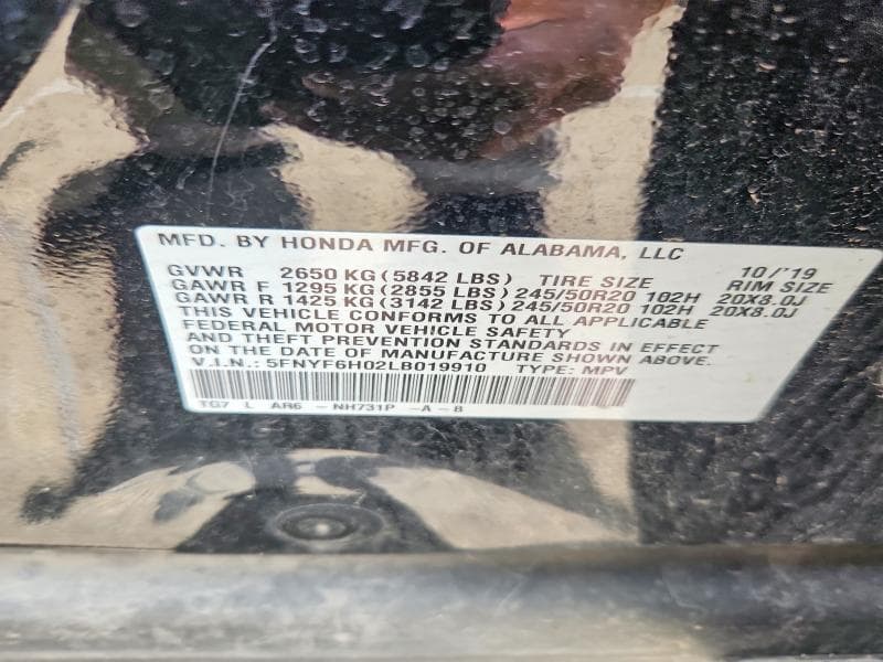 2020 HONDA PILOT ELITE 13
