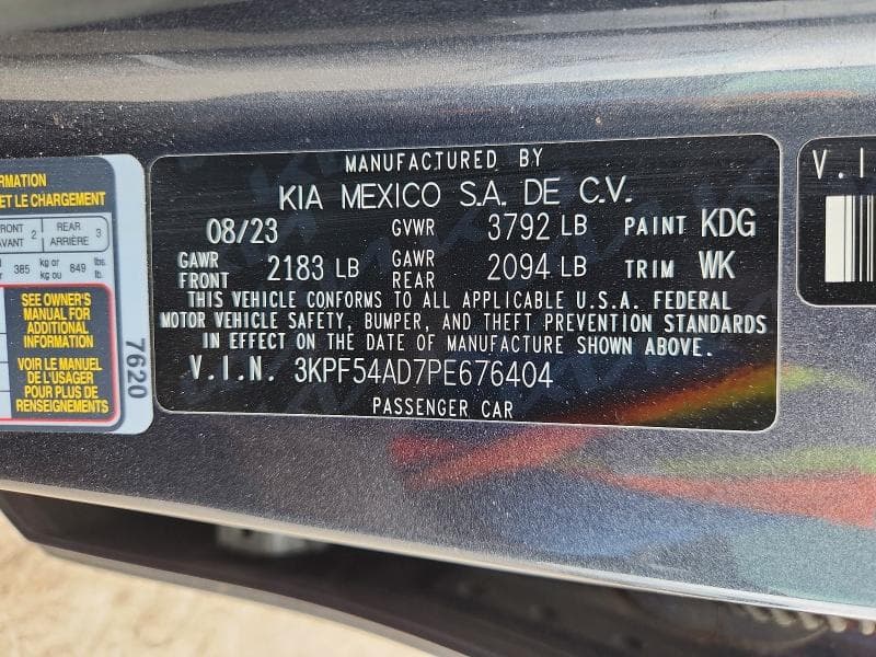 2023 KIA FORTE GT LINE 12