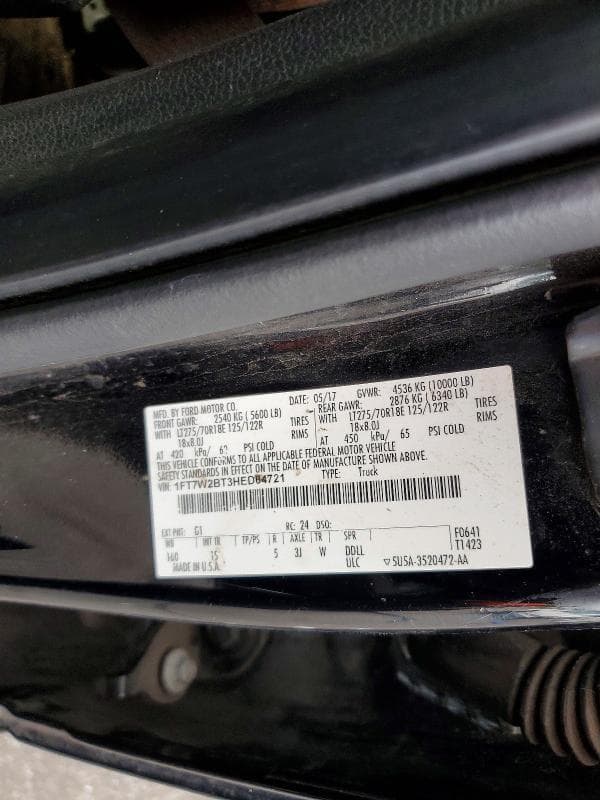 2017 FORD F250 SUPER DUTY 13