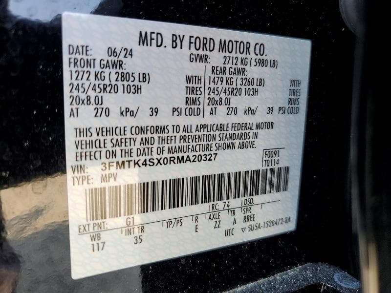 2024 FORD MUSTANG MACH-E GT 14