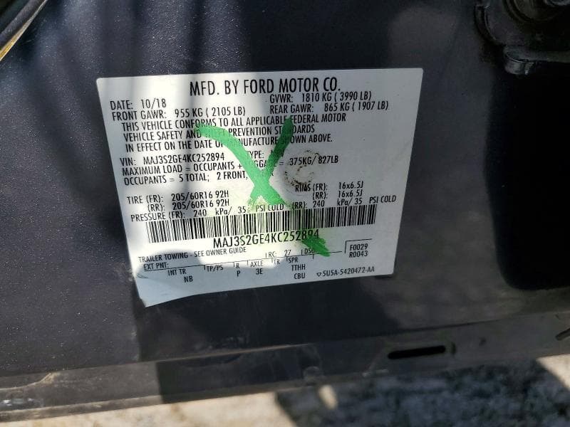 2019 FORD ECOSPORT SE 13
