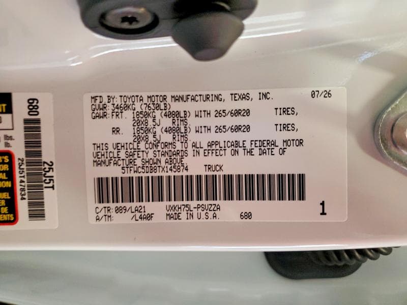 2026 TOYOTA TUNDRA PLATINUM HV 12