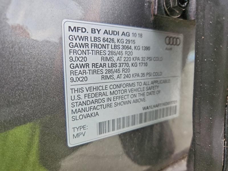 2019 AUDI Q7 PREMIUM PLUS 13