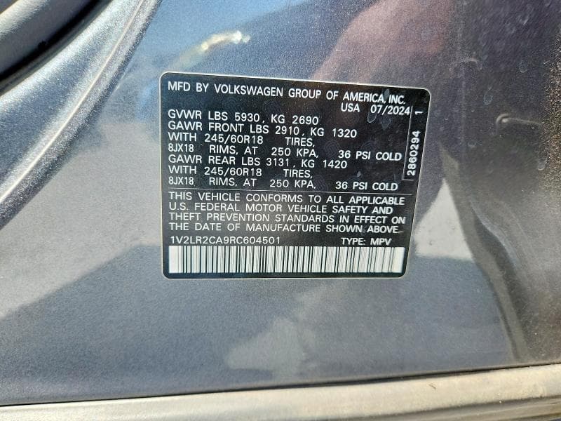 2024 VOLKSWAGEN ATLAS SE 14