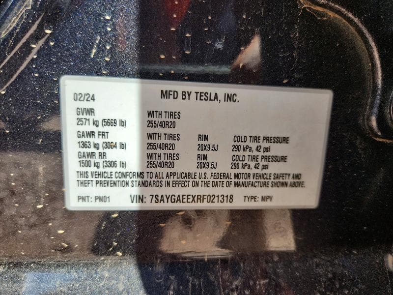 2024 TESLA MODEL Y 14