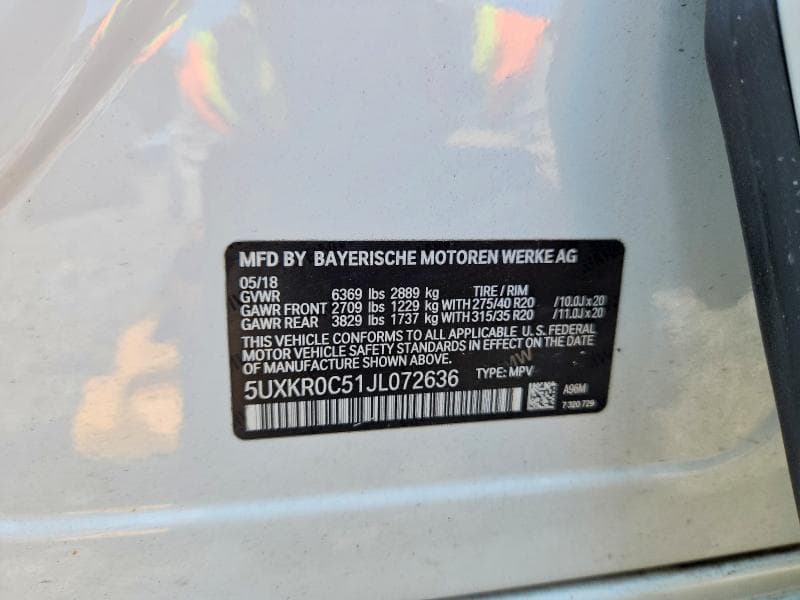2018 BMW X5 XDRIVE35I 13