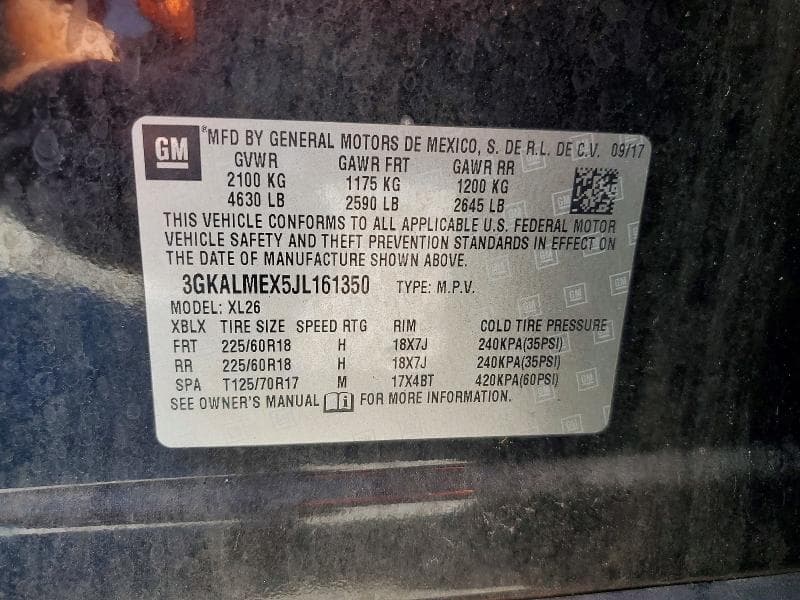 2018 GMC TERRAIN SLE 13