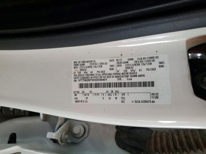 2017 FORD F250 SUPER DUTY 12