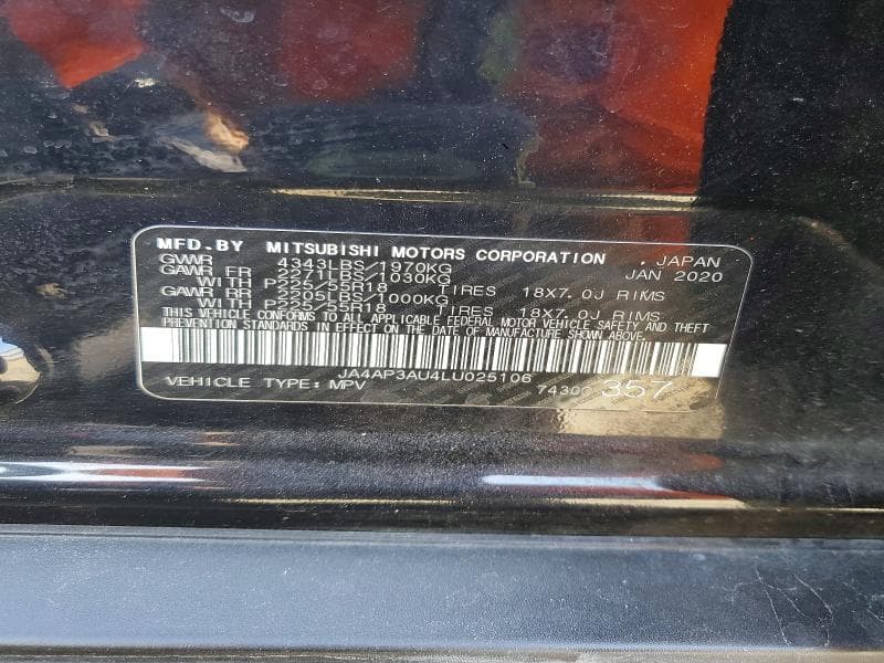 2020 MITSUBISHI OUTLANDER SPORT ES 13