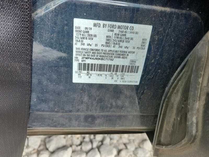 2019 FORD EDGE SEL 13