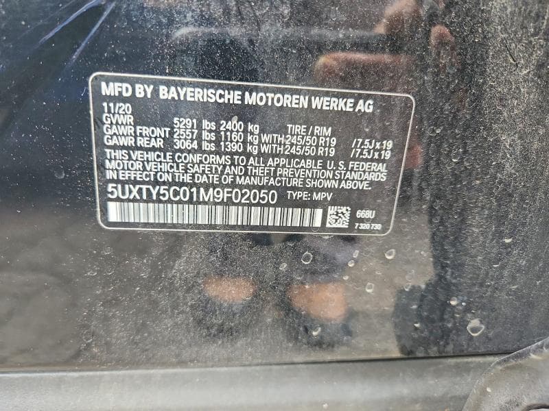 2021 BMW X3 XDRIVE30I 12