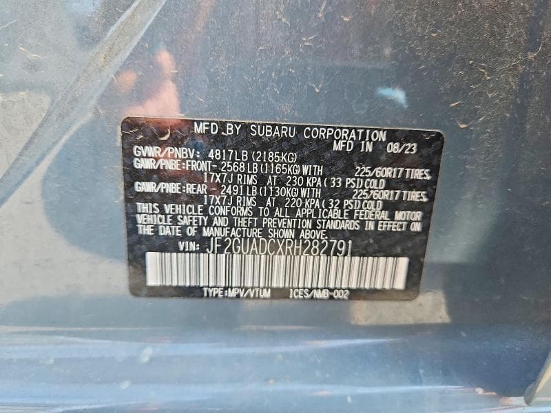 2024 SUBARU CROSSTREK PREMIUM 12