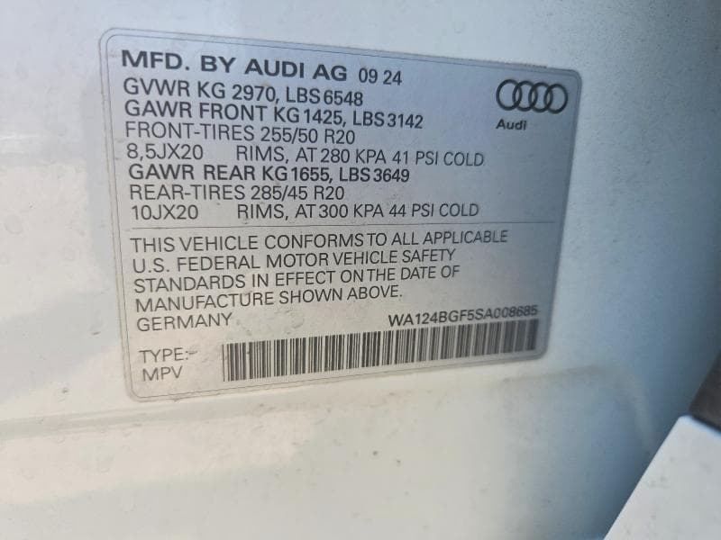 2025 AUDI Q6 E-TRON PREMIUM PLUS 14