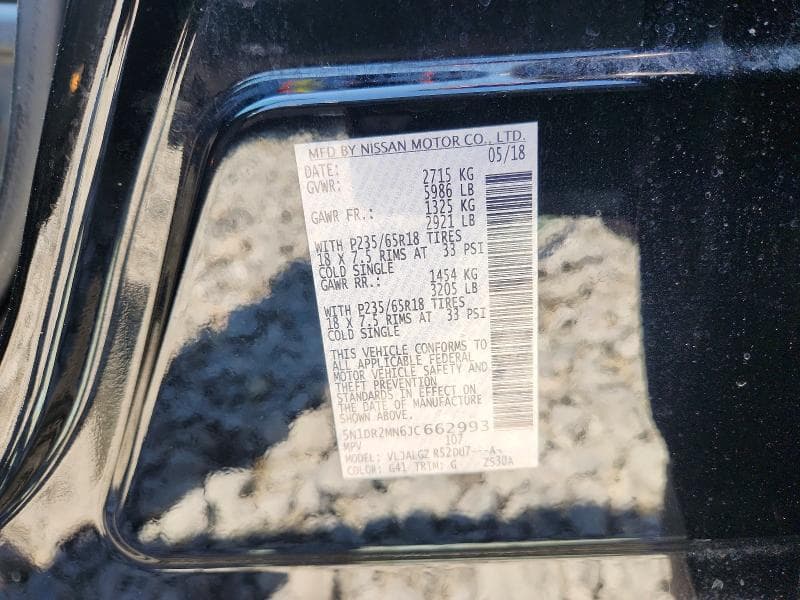 2018 NISSAN PATHFINDER SL 13