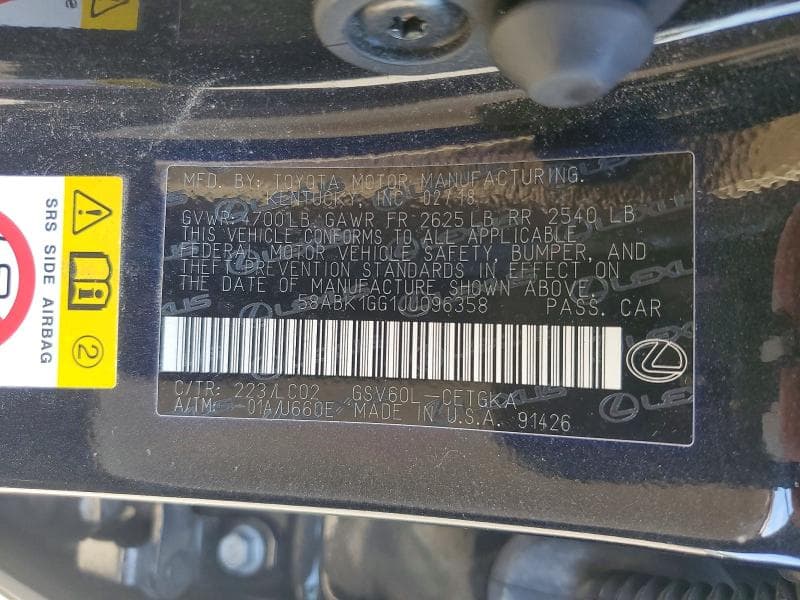 2018 LEXUS ES 350 12