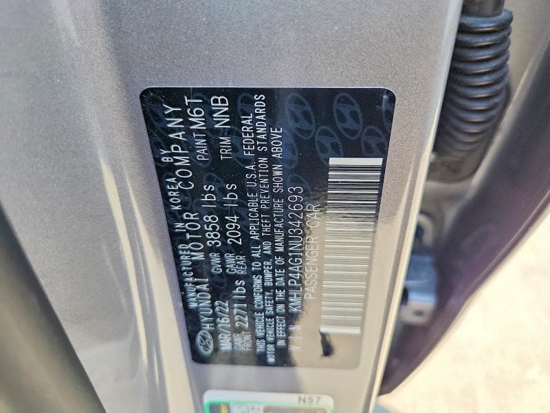 2022 HYUNDAI ELANTRA LIMITED 13