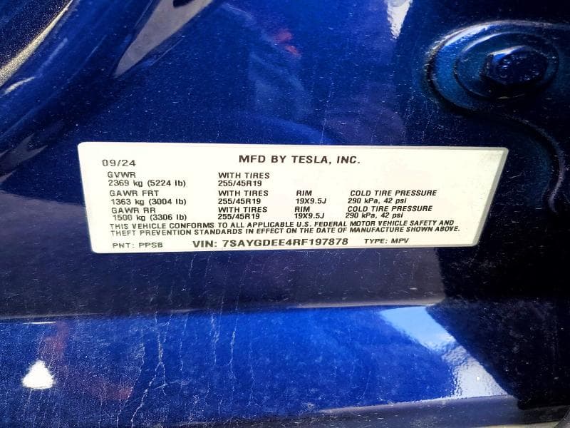 2024 TESLA MODEL Y 12