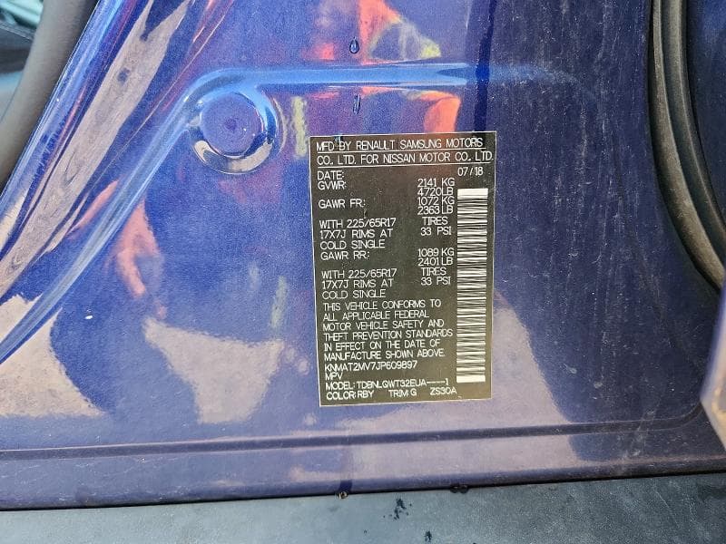 2018 NISSAN ROGUE SV 13