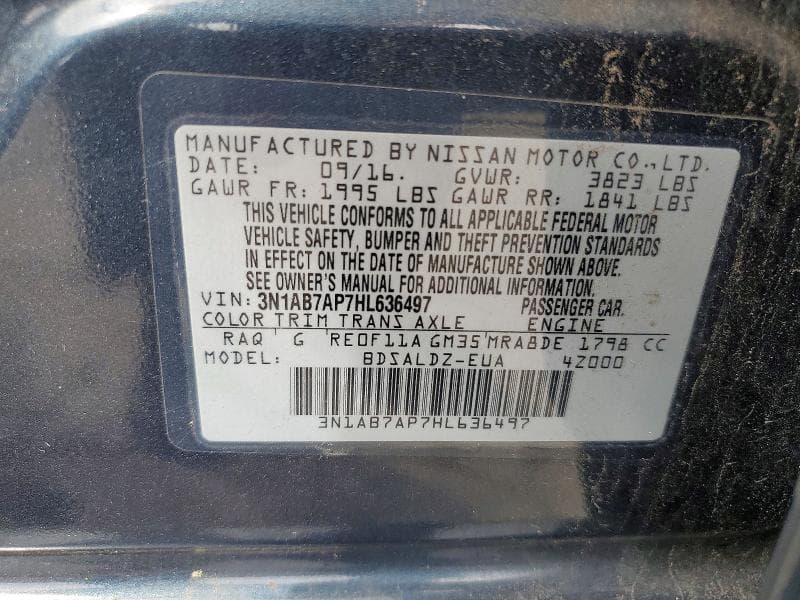 2017 NISSAN SENTRA SV 12