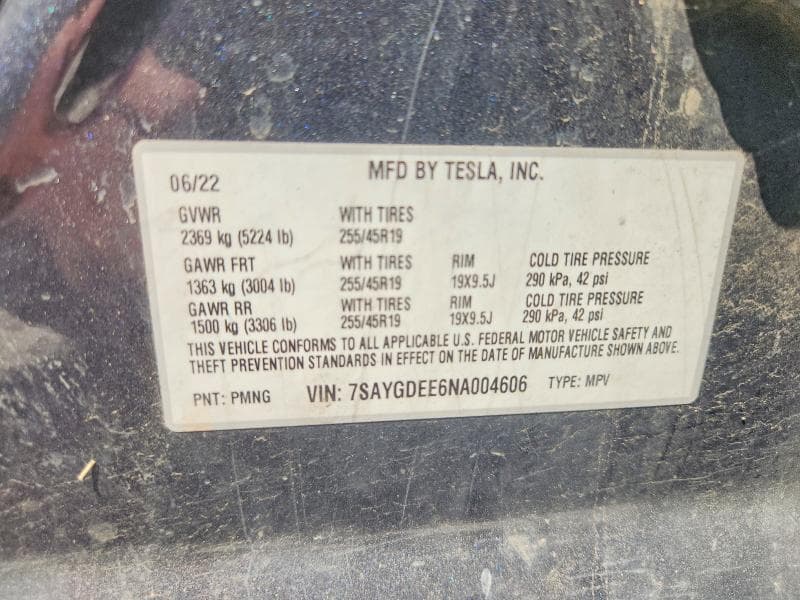 2022 TESLA MODEL Y 13