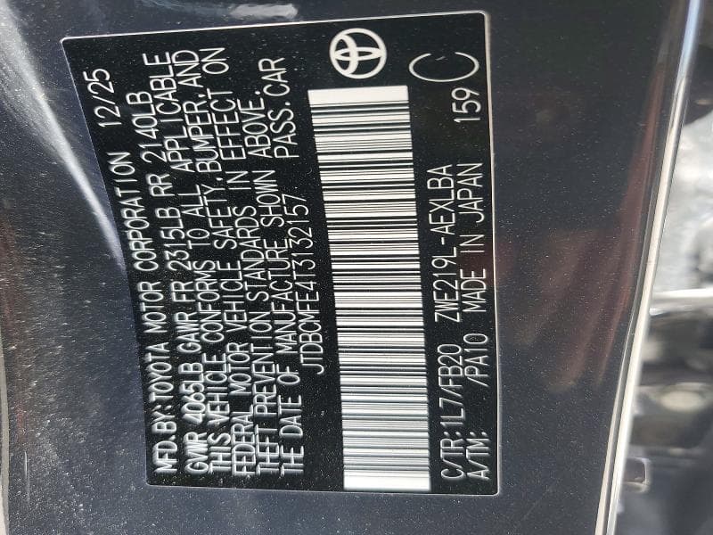 2026 TOYOTA COROLLA HYBRID LE 13
