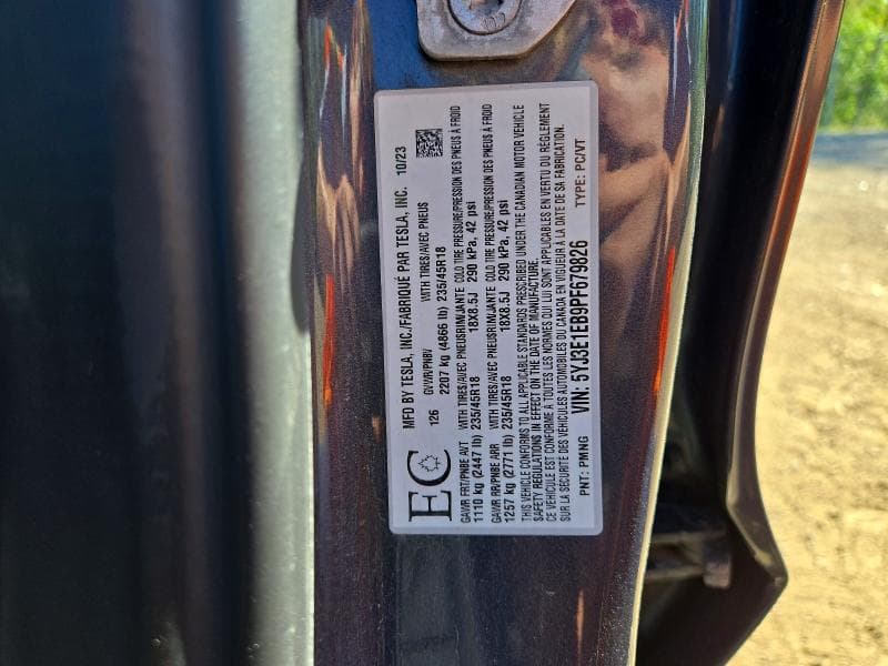 2023 TESLA MODEL 3 12