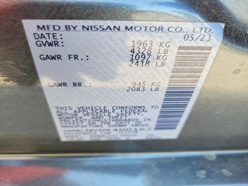 2023 NISSAN ALTIMA S 12