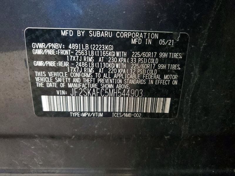2021 SUBARU FORESTER PREMIUM 12