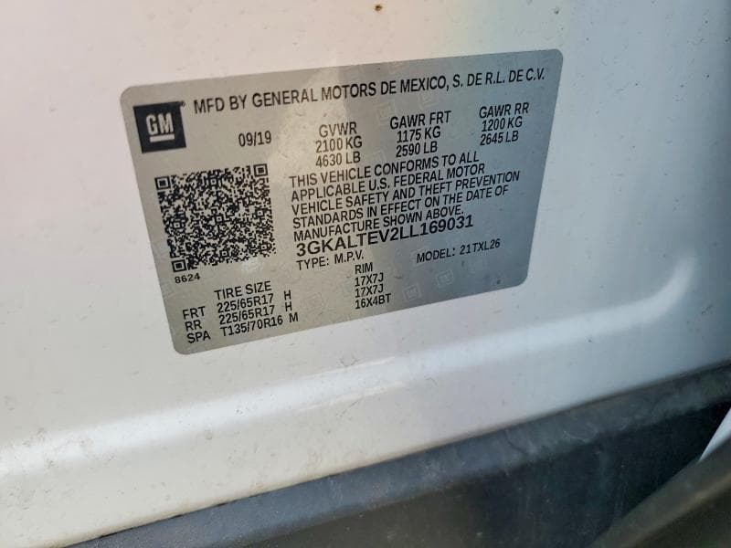 2020 GMC TERRAIN SLE 12