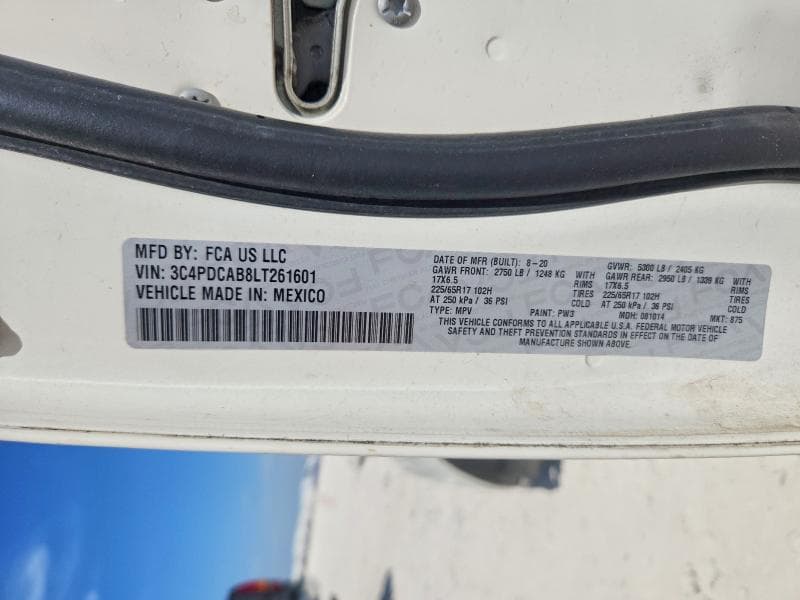 2020 DODGE JOURNEY SE 12