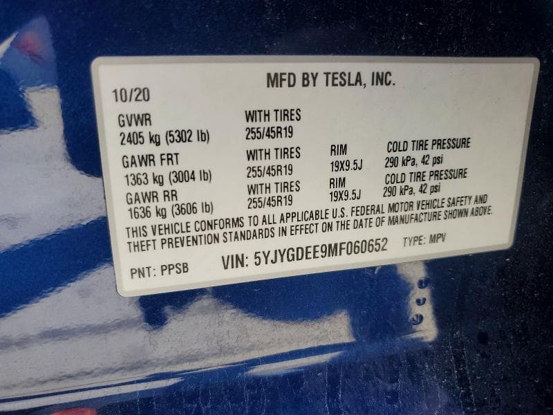 2021 TESLA MODEL Y 12